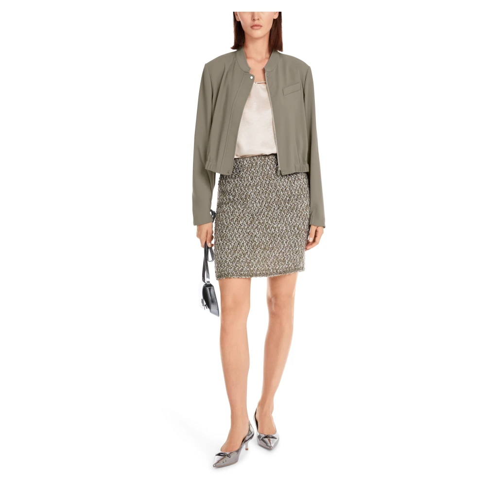 Marc Cain Flowing Blouson Jack Green Dames