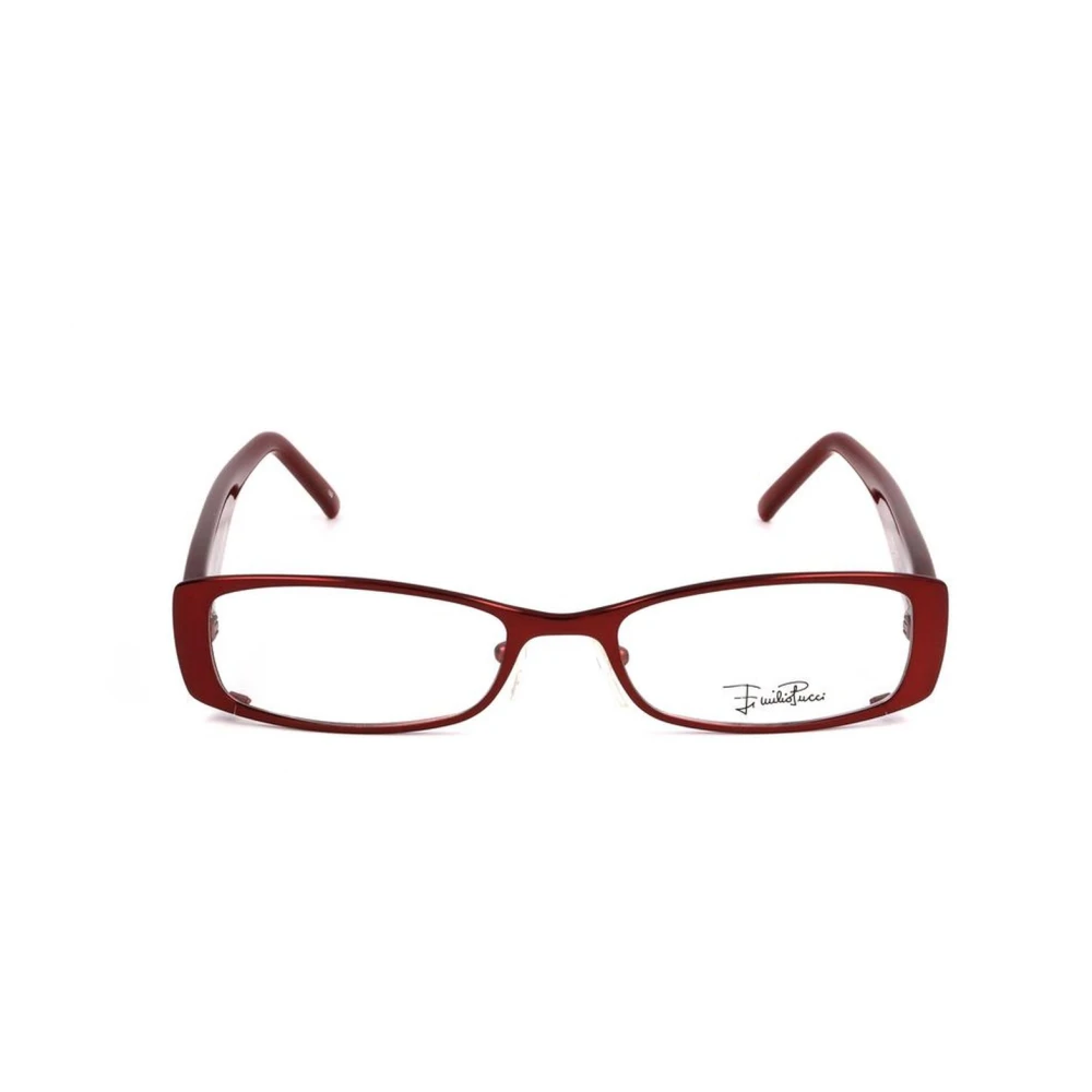 EMILIO PUCCI Robijn Metalen Frame Bril Red Dames