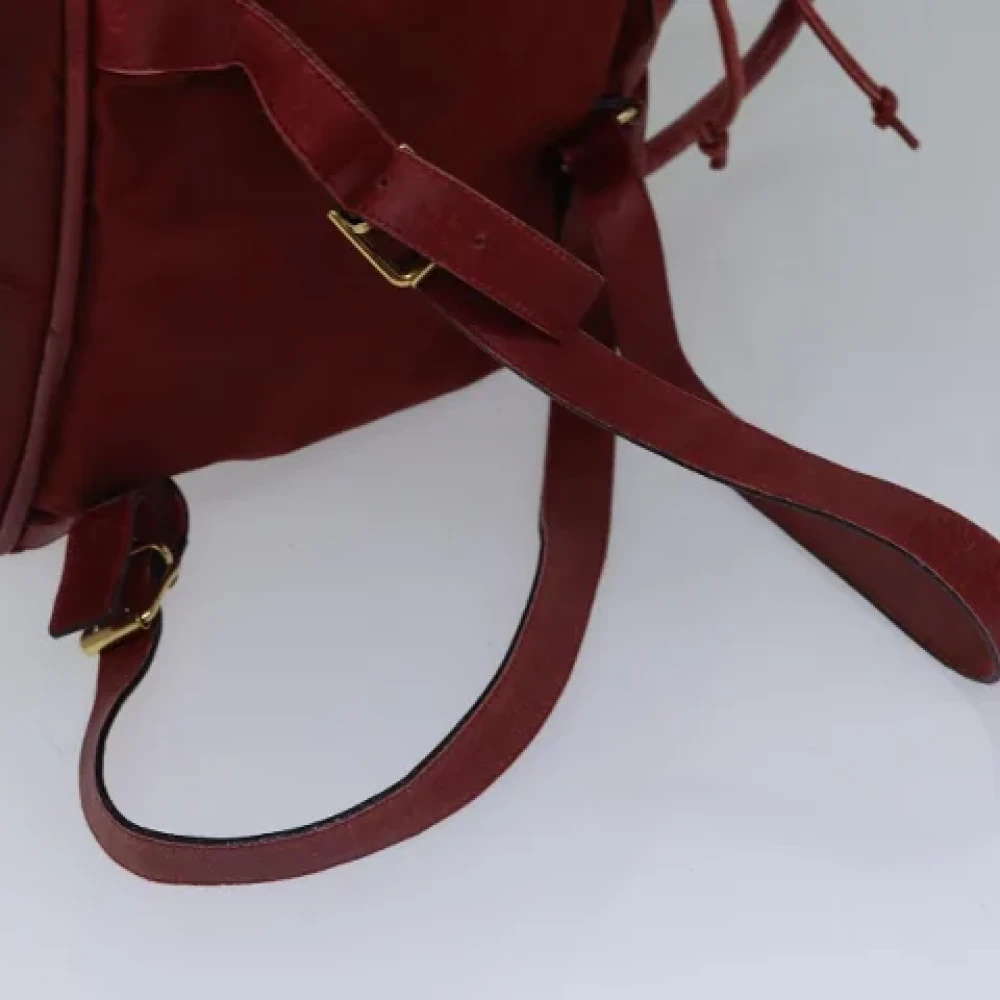 Celine Vintage Pre-owned Nylon backpacks Red Dames