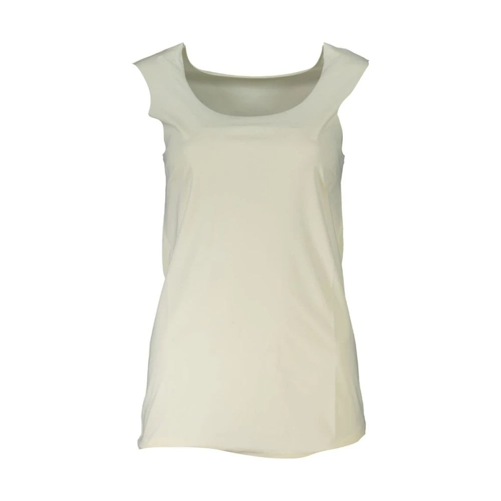 Patrizia Pepe Women's White Sleeveless Tops, S, Tank Top