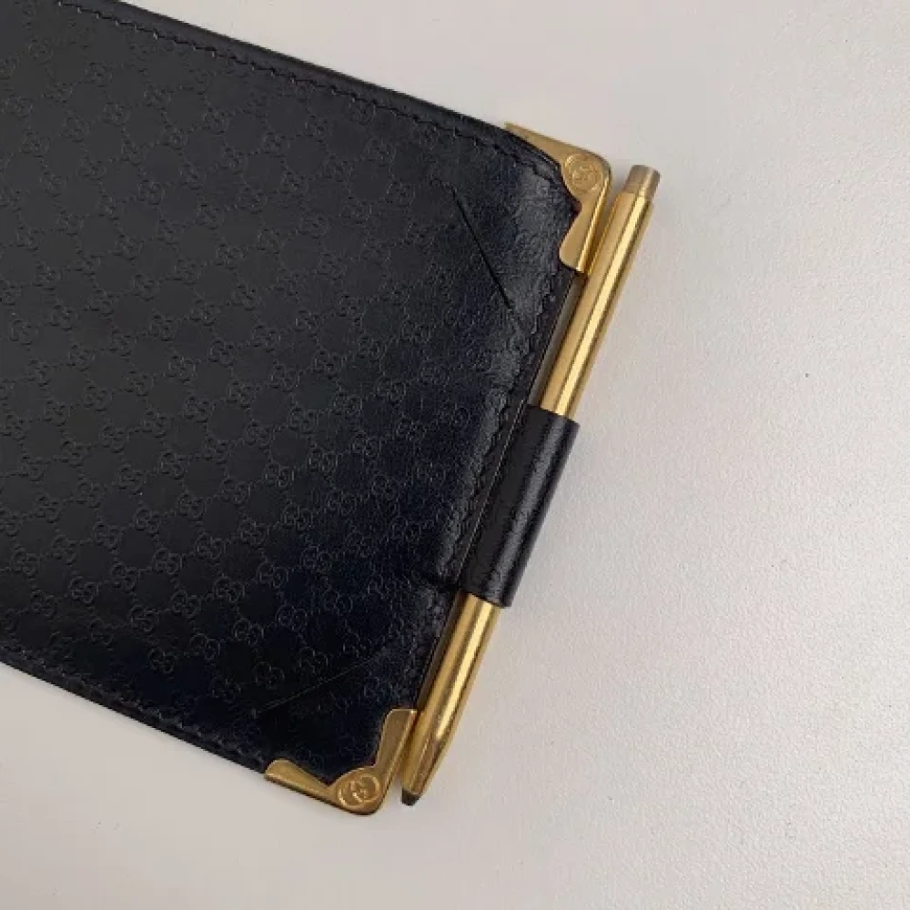 Gucci Vintage Pre-owned Leather wallets Blue Dames