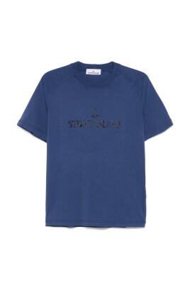 compass-print-blue-t-shirt