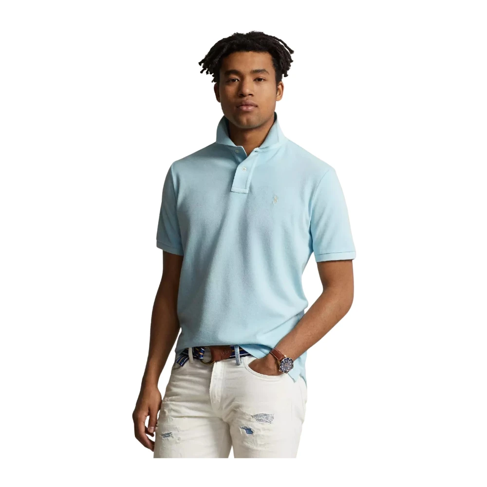 Ralph Lauren Katoenen poloshirt Classic Fit Blue Unisex