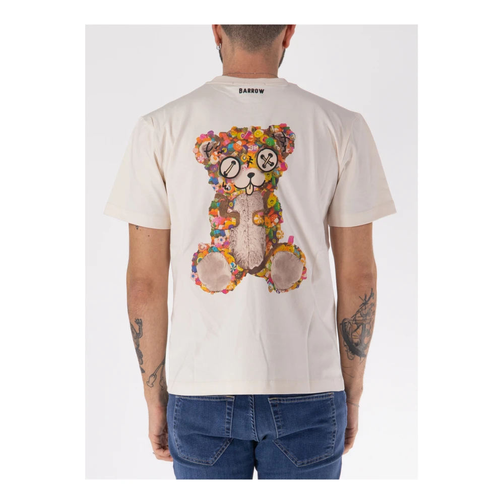 Barrow Teddybeer Unisex T-shirt Beige Heren