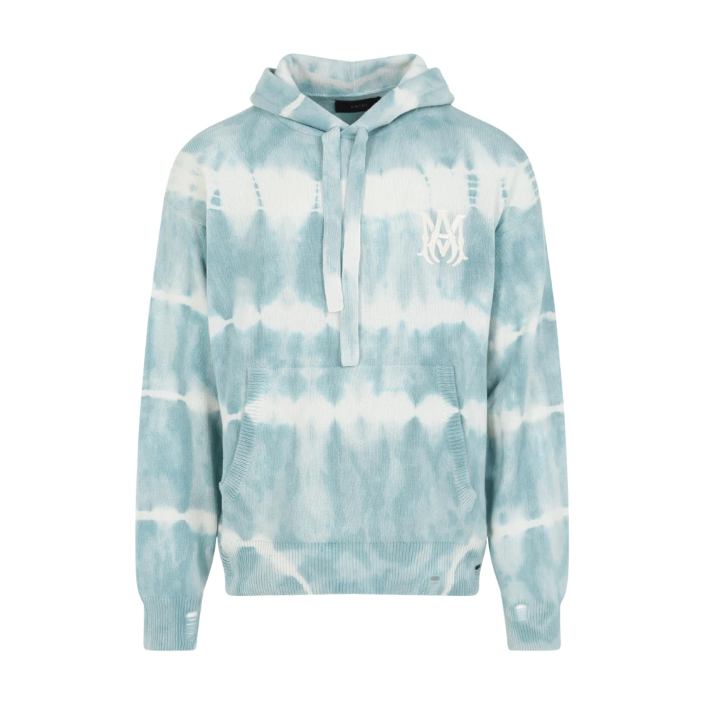 Amiri Tie Dye Hoodie Blue, Herr