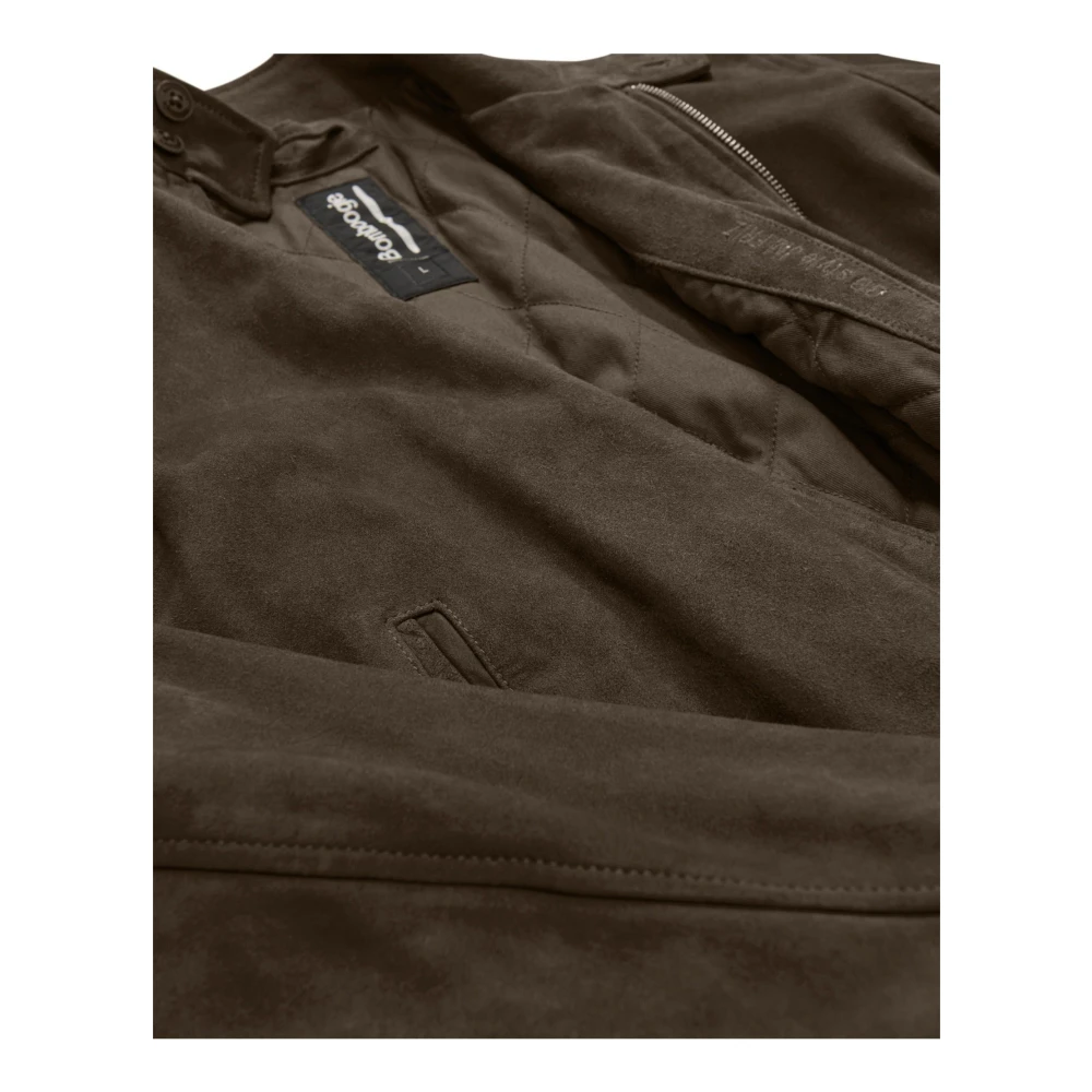 BomBoogie Friz Leren Jas Brown Heren