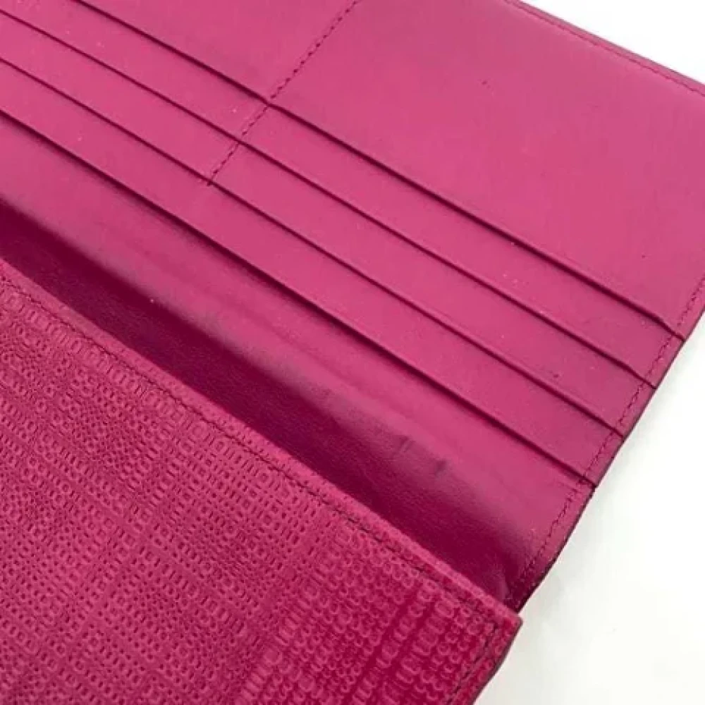 Loewe Pre-owned Leather wallets Pink Dames