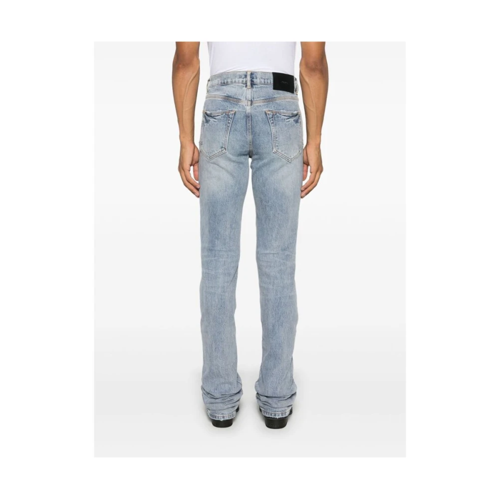 Purple Brand Indigo Denim Stonewashed Wide Leg Jeans Blue Heren