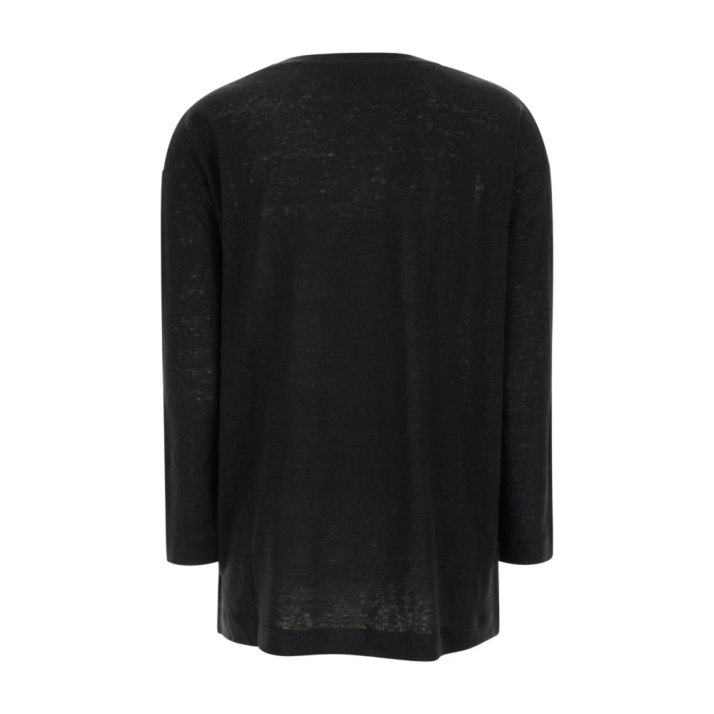 allude Long Sleeve Tops Black Dames