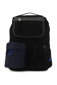 Schwarzer Boucle -Rucksack