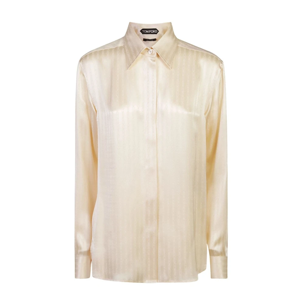 Tom Ford Beige Shirts Aw24 Dameskleding Beige Dames