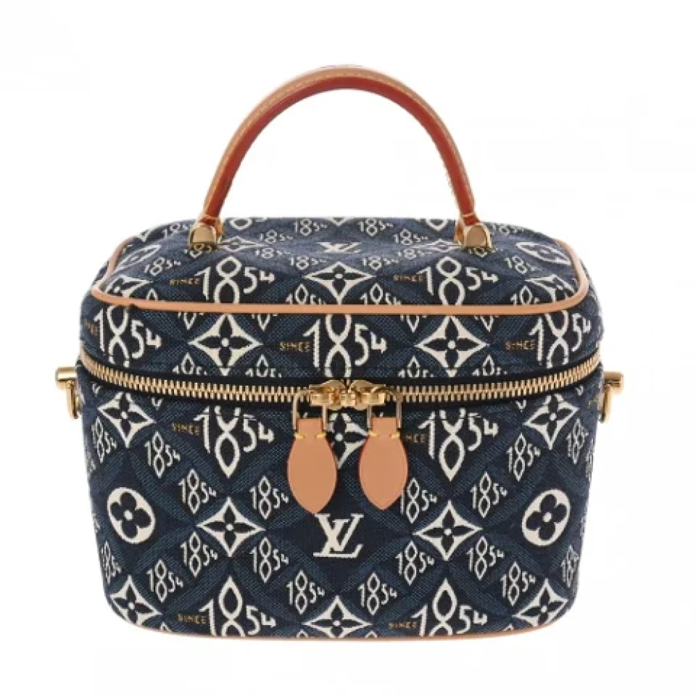 Louis Vuitton Vintage Pre-owned Canvas shoppers Blue Dames