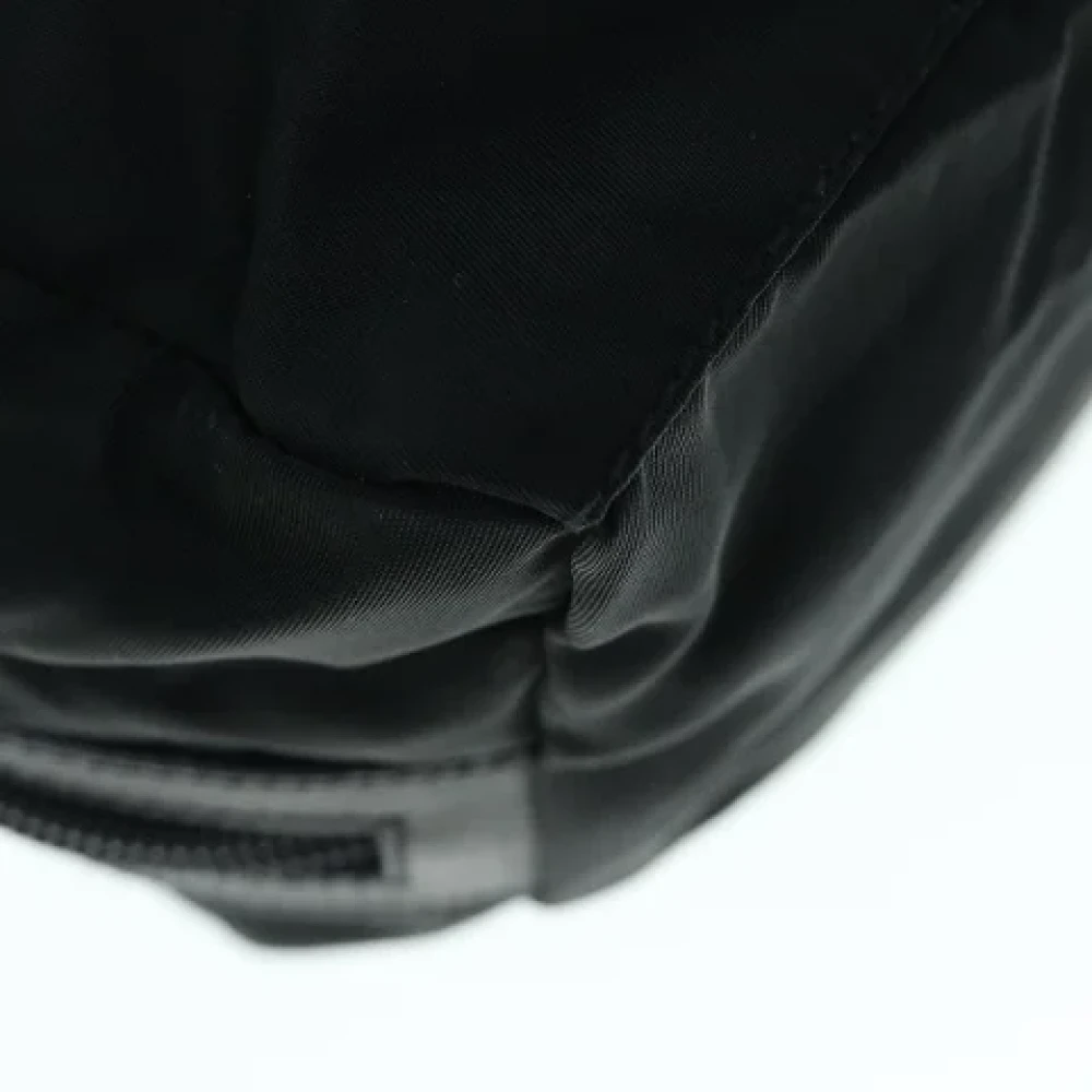 Prada Vintage Pre-owned Nylon clutches Black Dames