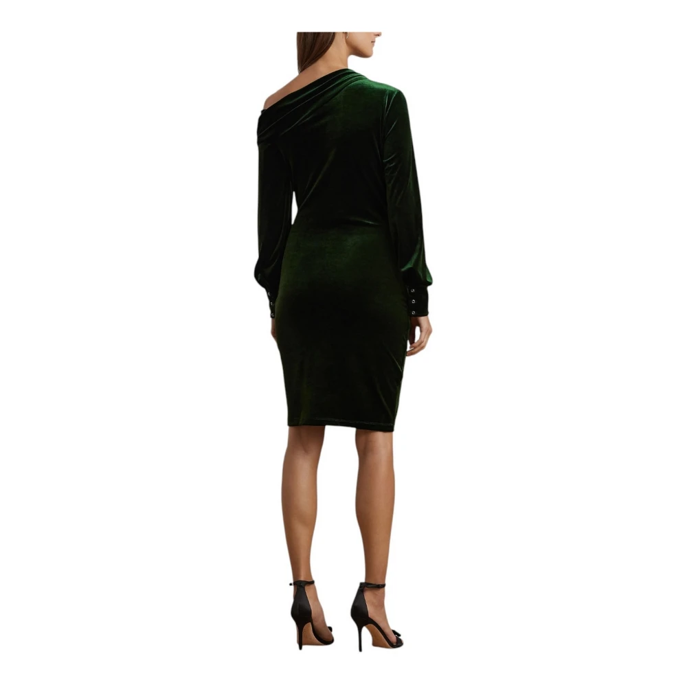 Ralph Lauren Sheath Jurk met Ballonmouwen Green Dames