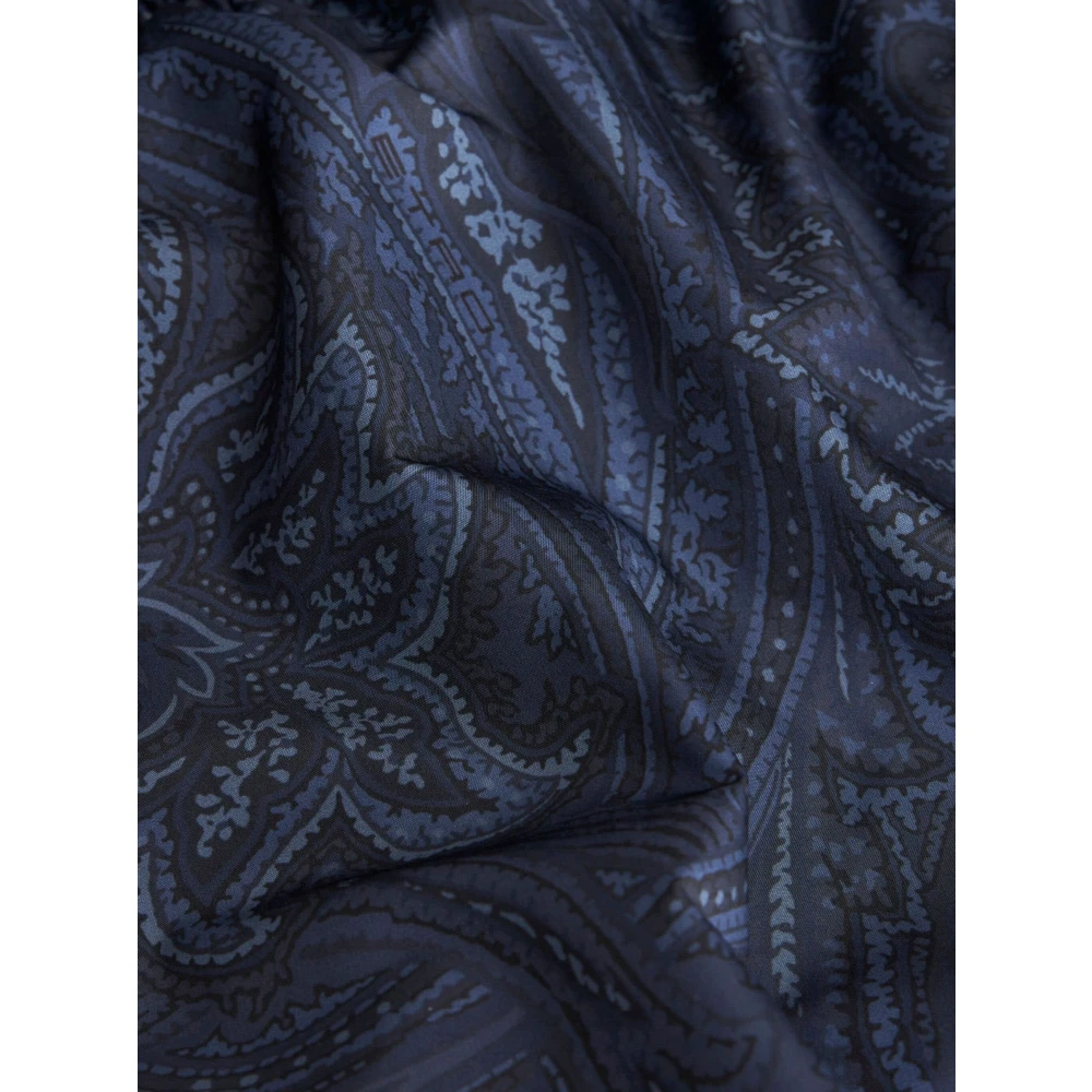 ETRO Blauwe Paisley Zwembroek Blue Heren