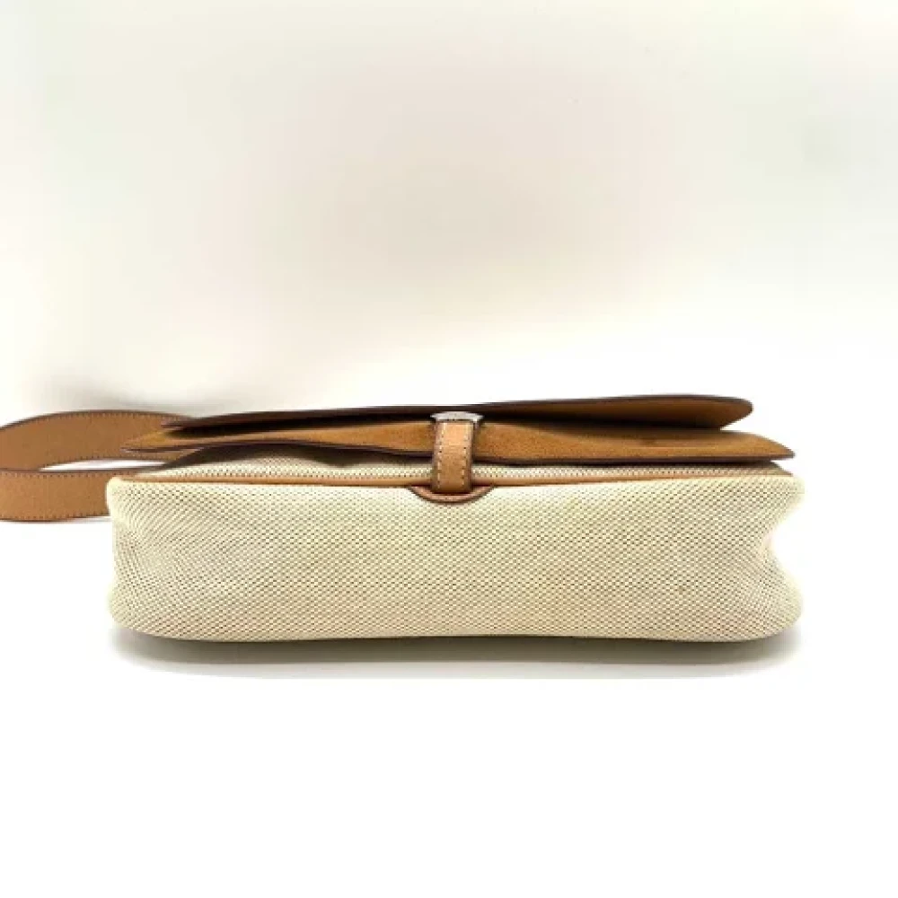 Hermès Vintage Pre-owned Canvas shoulder-bags Brown Dames