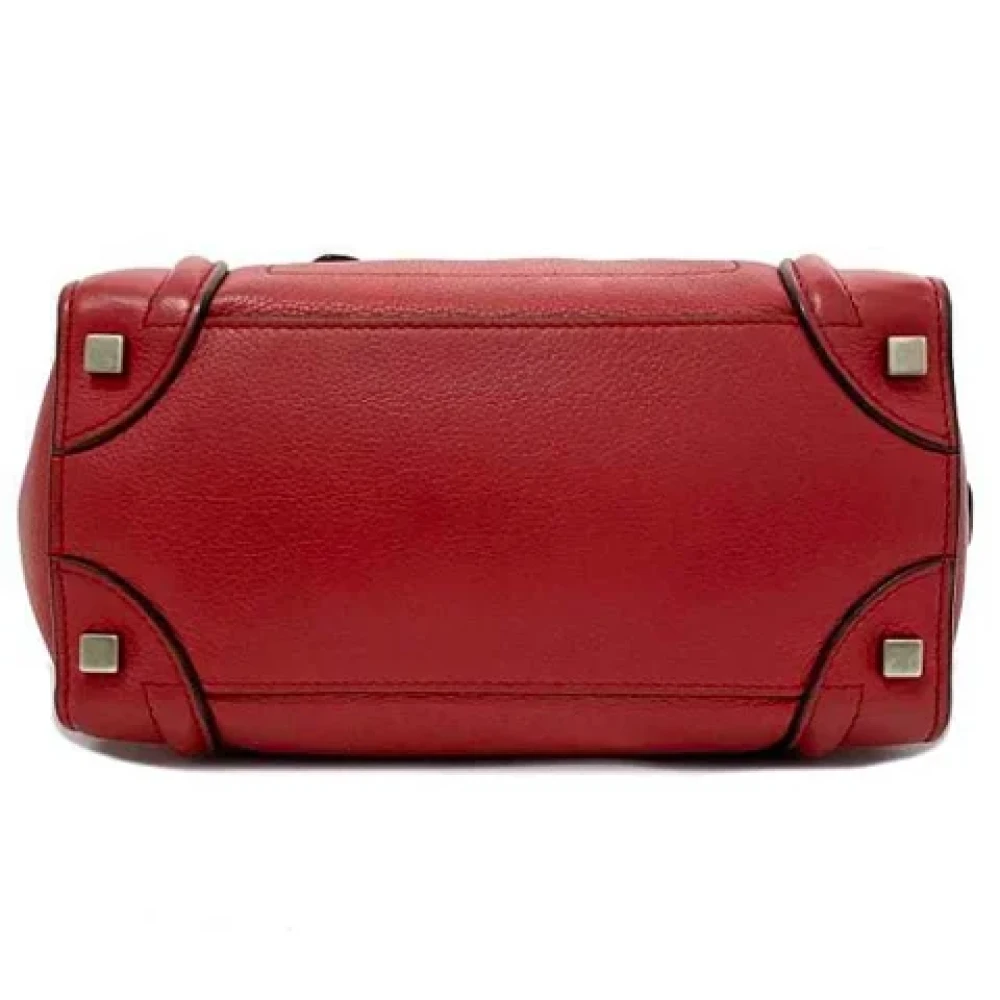 Celine Vintage Pre-owned Leather celine-bags Red Dames