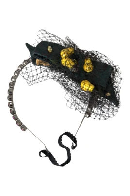 Siciliansk Citron Kristall Huvudband Tiara