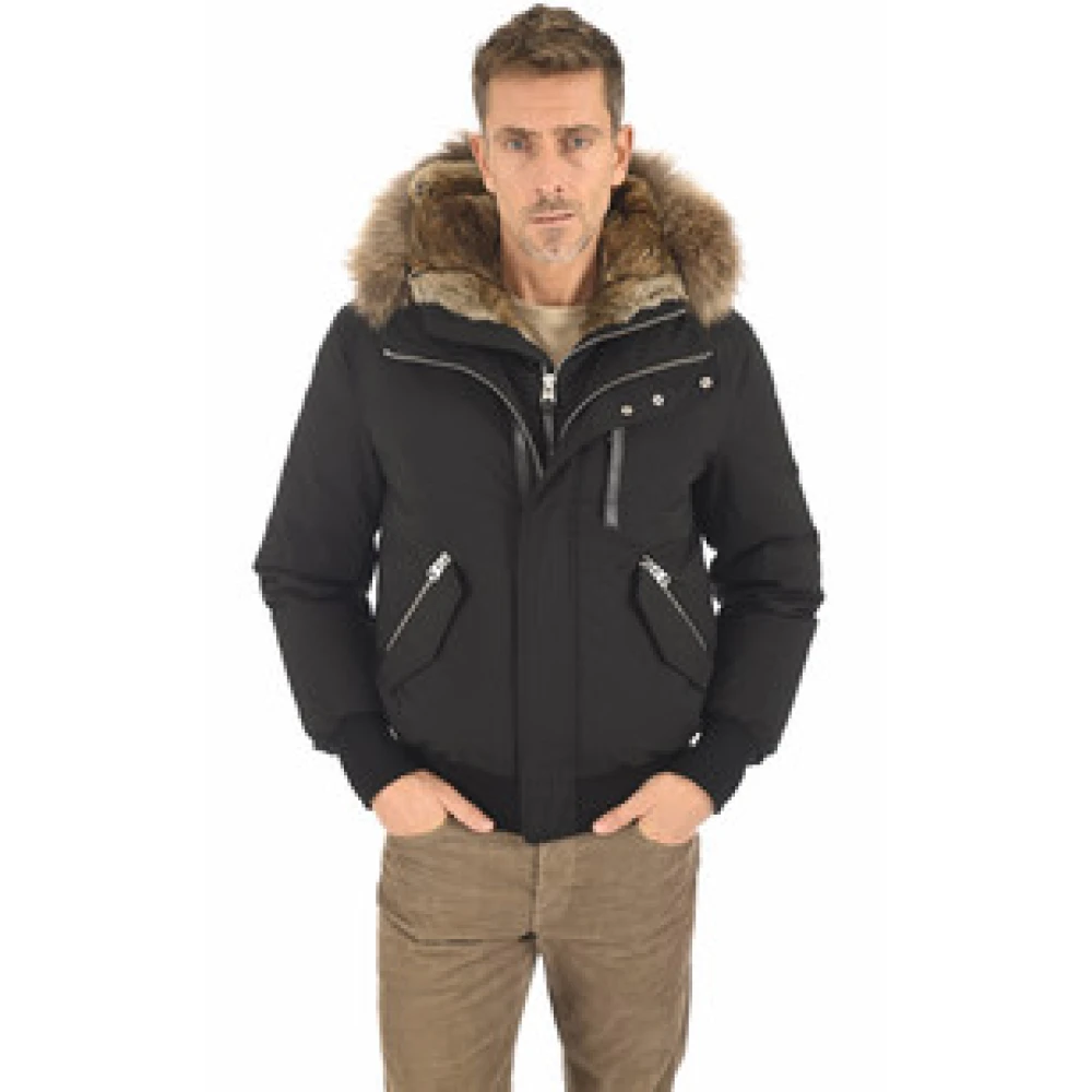 Mackage Zwarte Parka Dixon Black Heren
