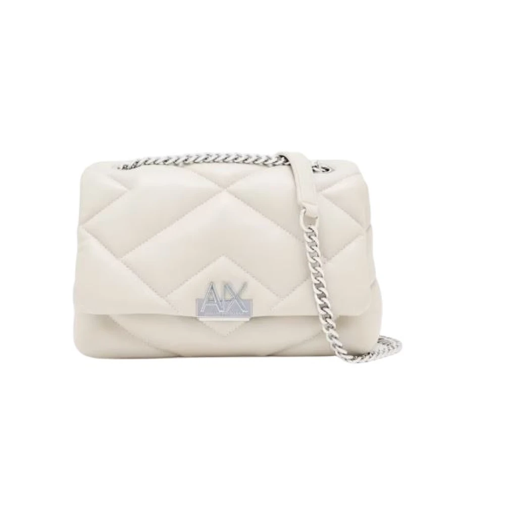 Armani Exchange White Crossbody Messenger Bag - Image 4