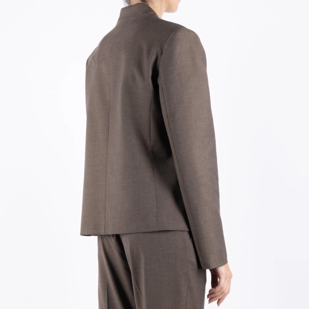 The Garment Zwarte Jas Stijlvol en Elegant Brown Dames