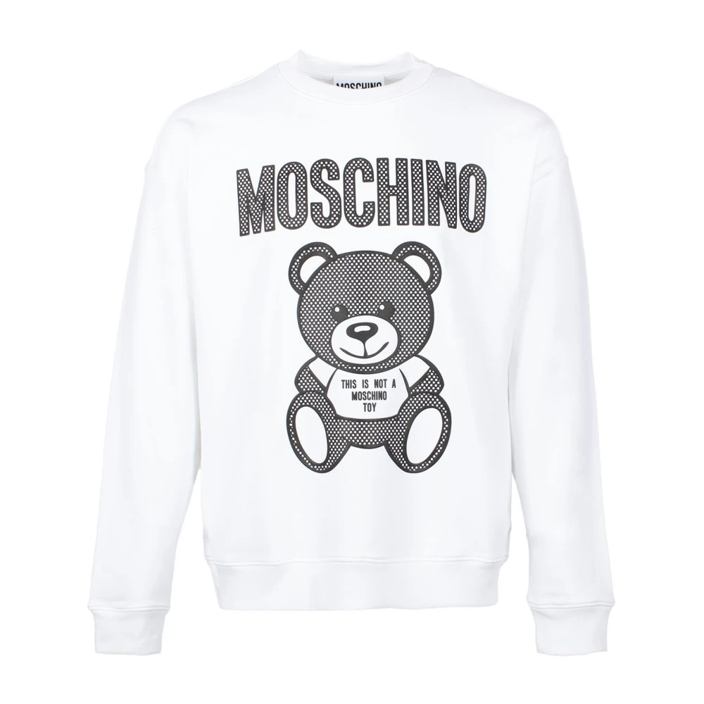 Moschino Teddy Bear Logo Sweatshirt White Heren