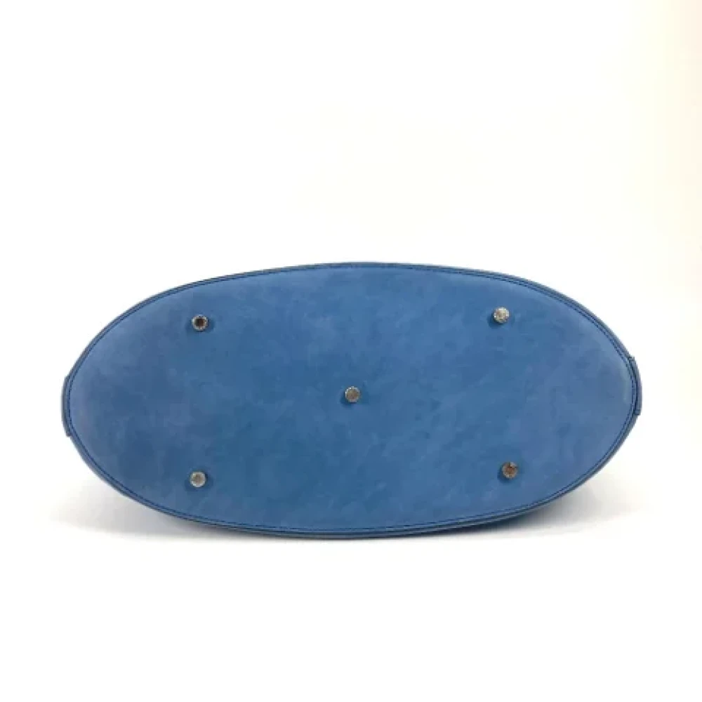 Bvlgari Vintage Pre-owned Leather handbags Blue Dames