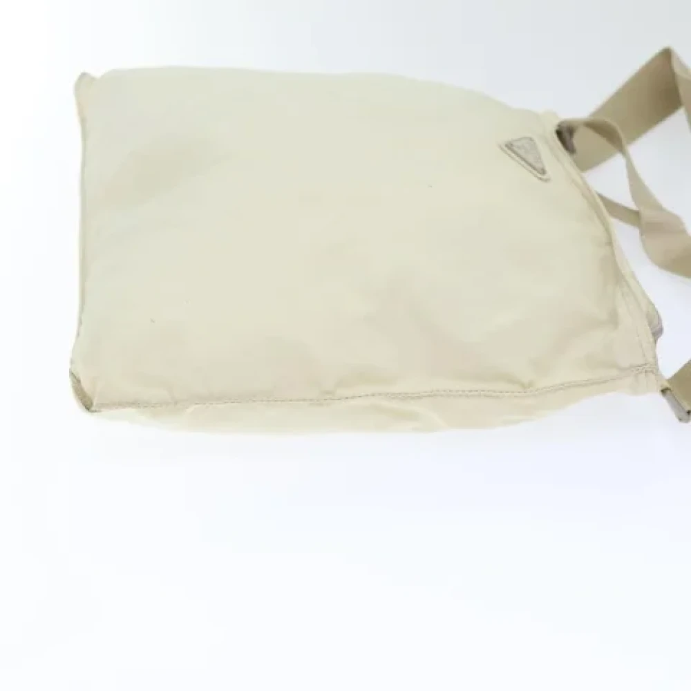 Prada Vintage Pre-owned Fabric prada-bags Beige Dames