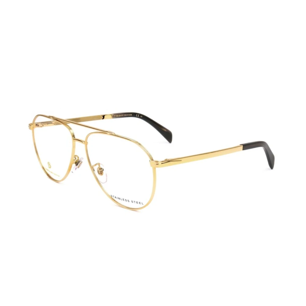Eyewear By David Beckham Unisex Yellow Aviator Frame - Glasses - 58 Mm - Accessories