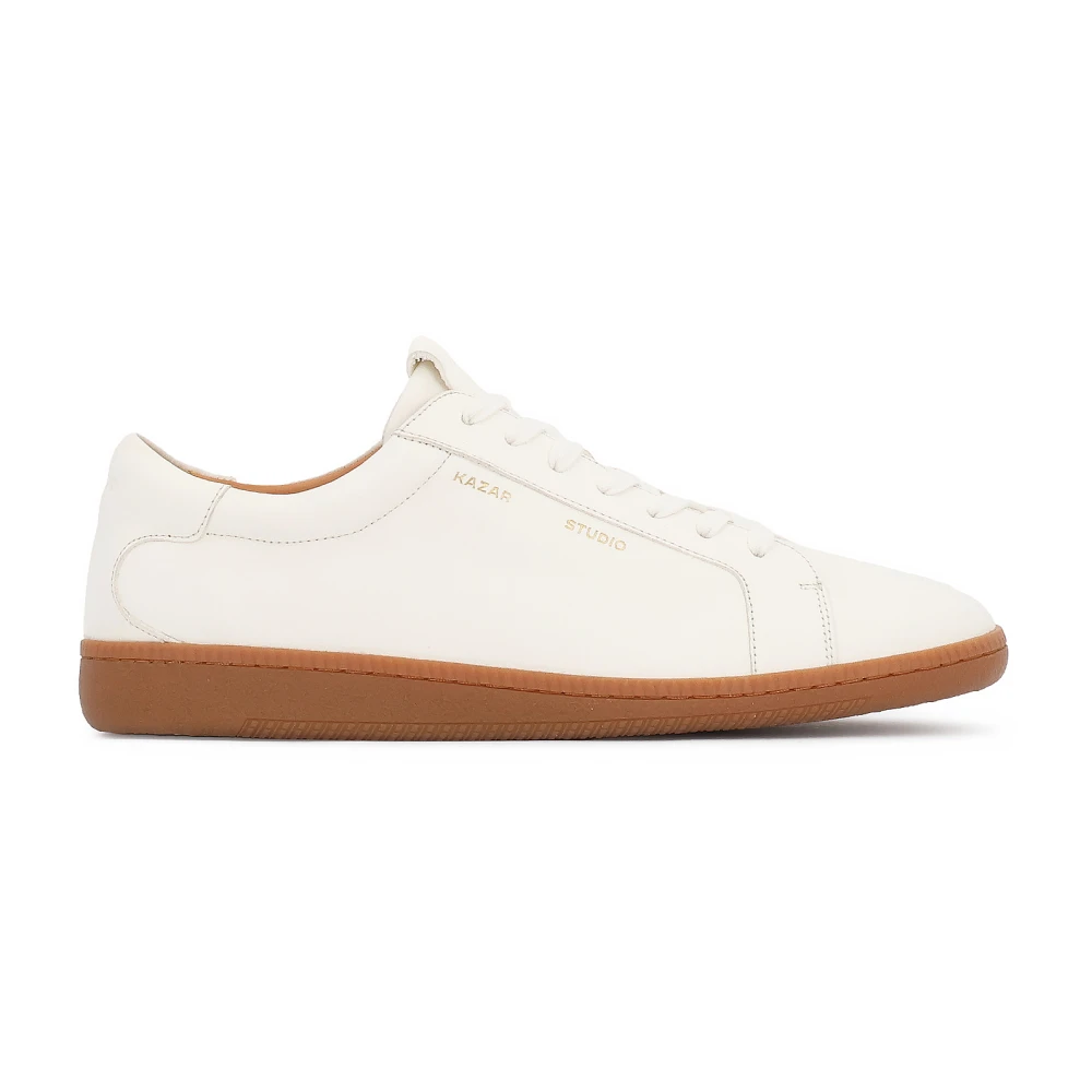 Kazar Studio Witte sneakers met laag bovendeel Heren Schoenen
