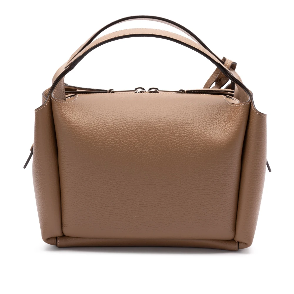 TOD'S Stijlvolle Leren Tas Brown Dames