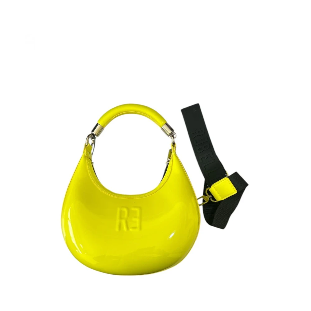 Rebelle Gele Patent Eco-lederen Schoudertas Yellow Dames