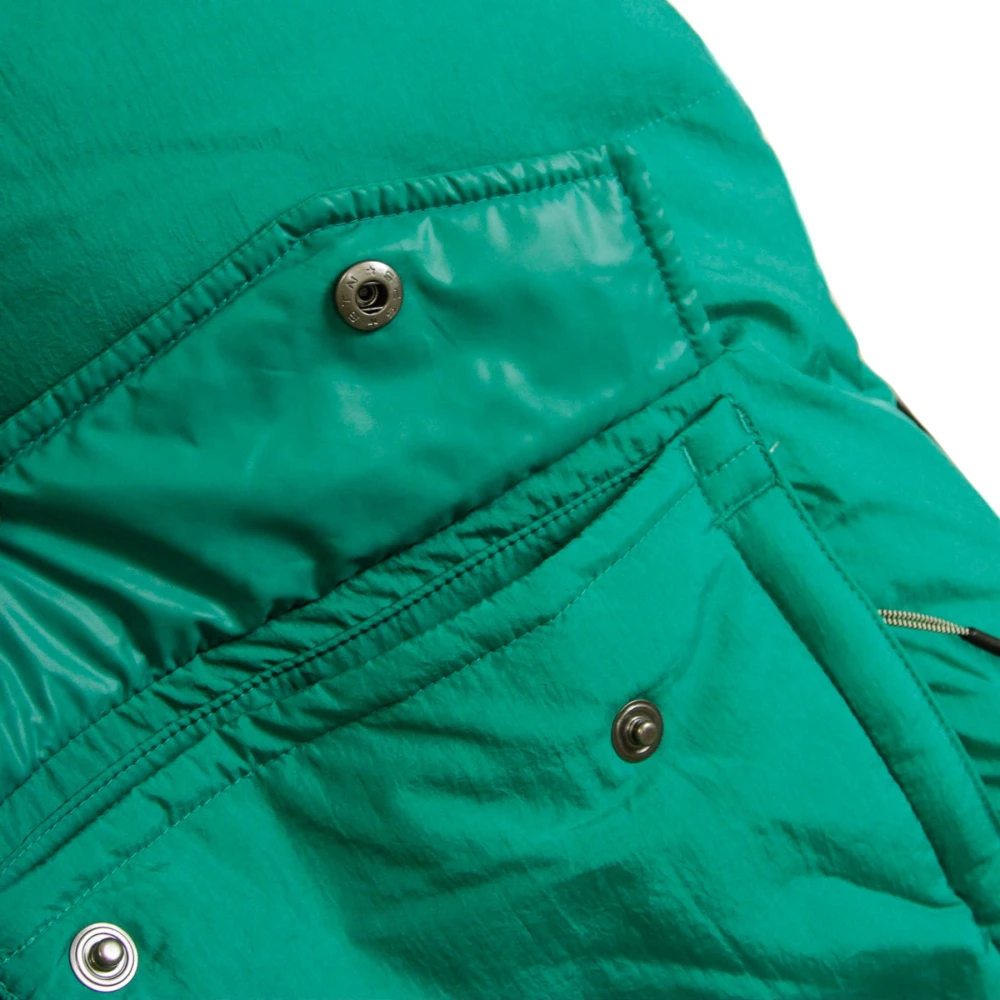 Jordan Lange Dons Parka Jas in Zwart Groen Multicolor Heren