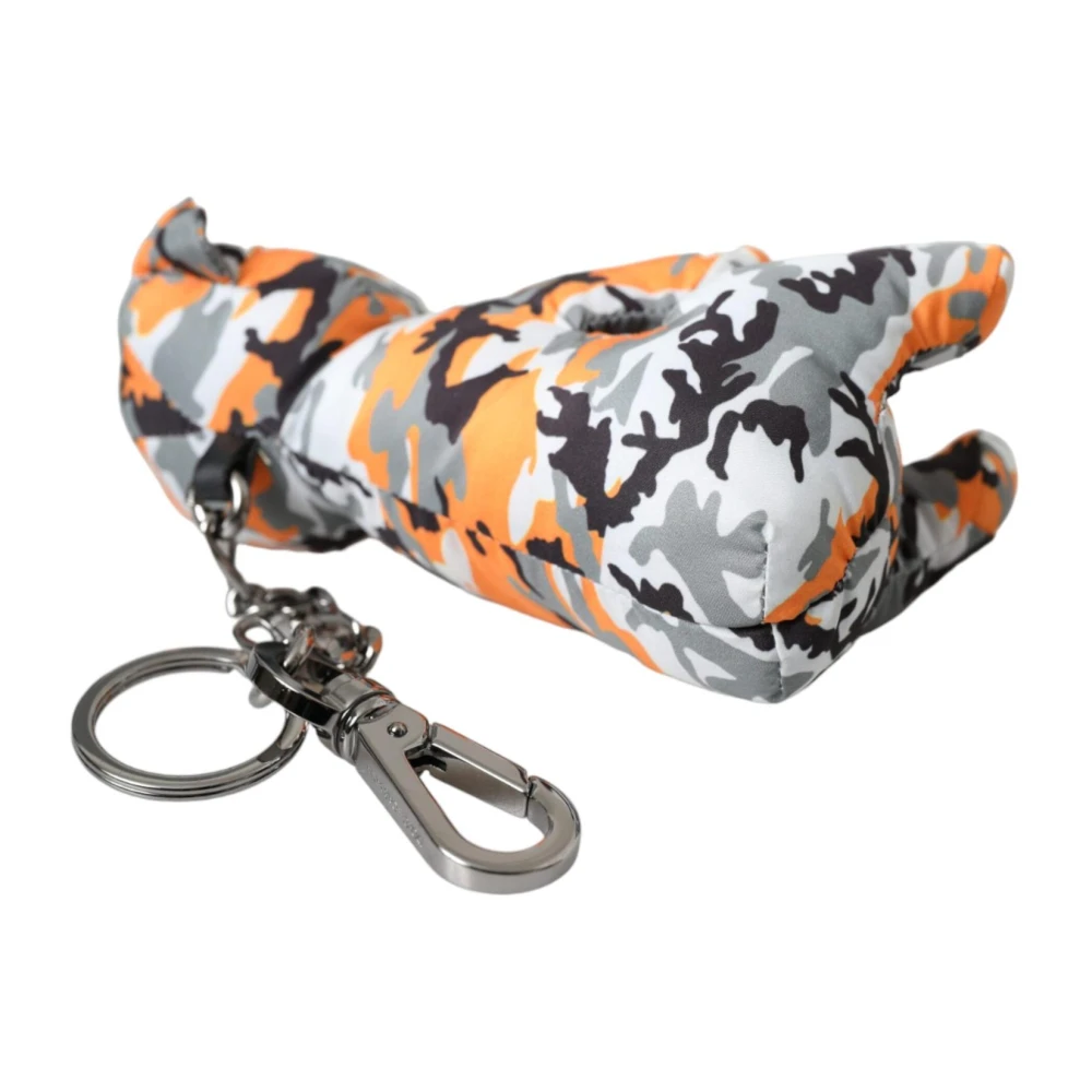 Dolce & Gabbana Camouflage Dieren Sleutelhanger Multicolor Heren