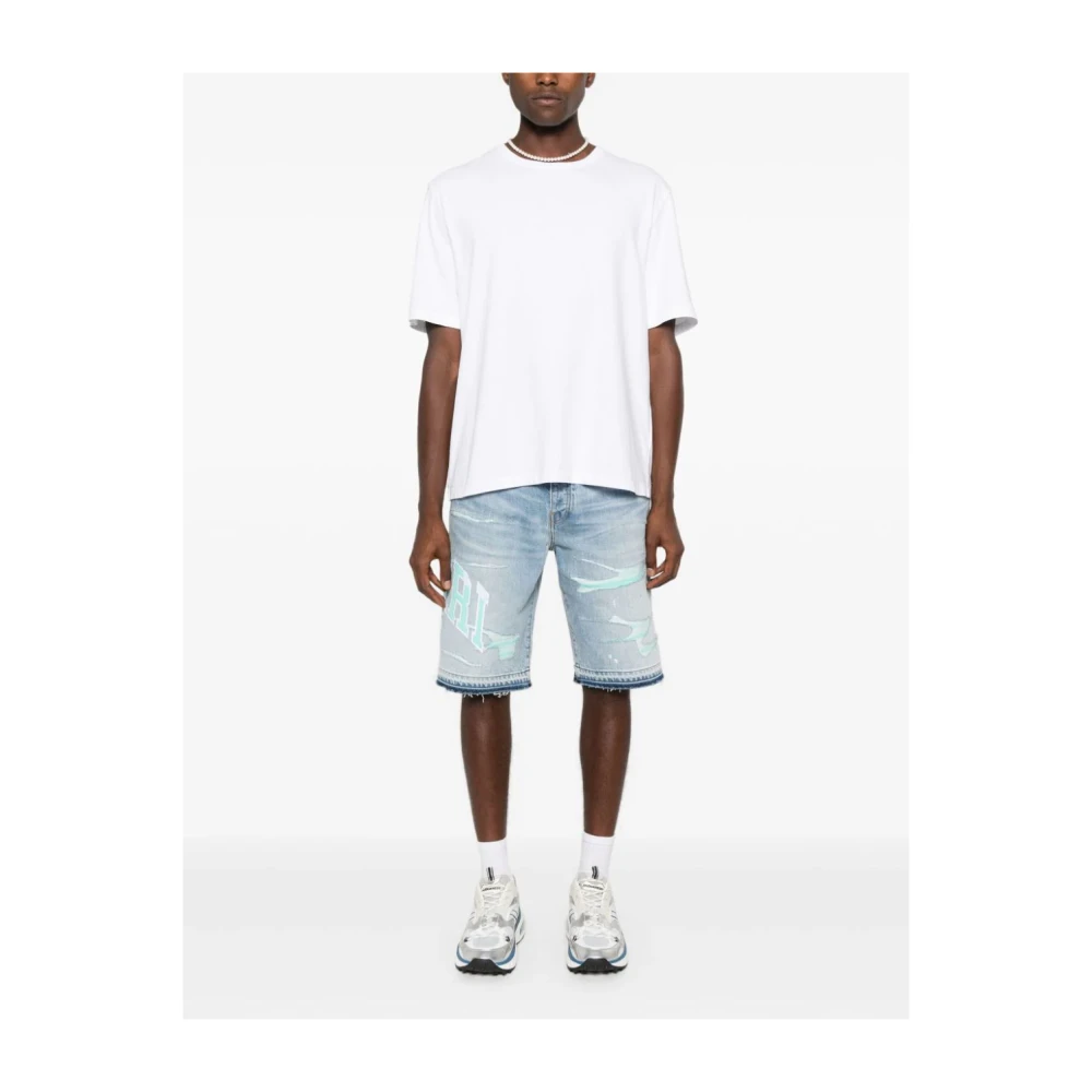 Amiri Denim Shorts Blue Heren