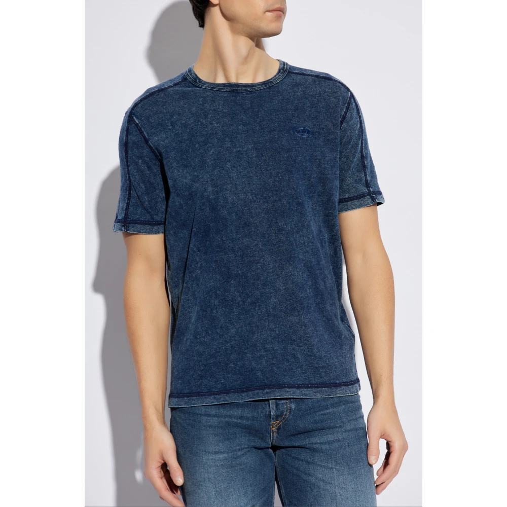 Diesel T-shirt T-Adjind Blue Heren
