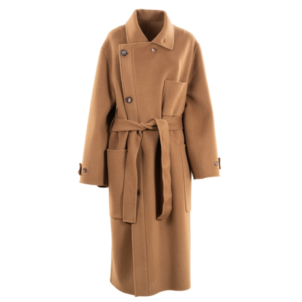 Philosophy di Lorenzo Serafini Dubbele wollen jas Brown Dames