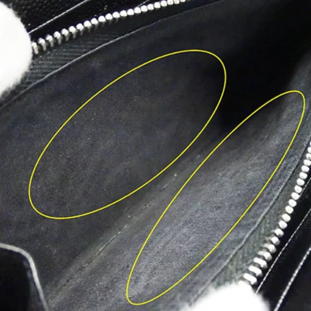 Saint Laurent Vintage Pre-owned Leather wallets Black Dames