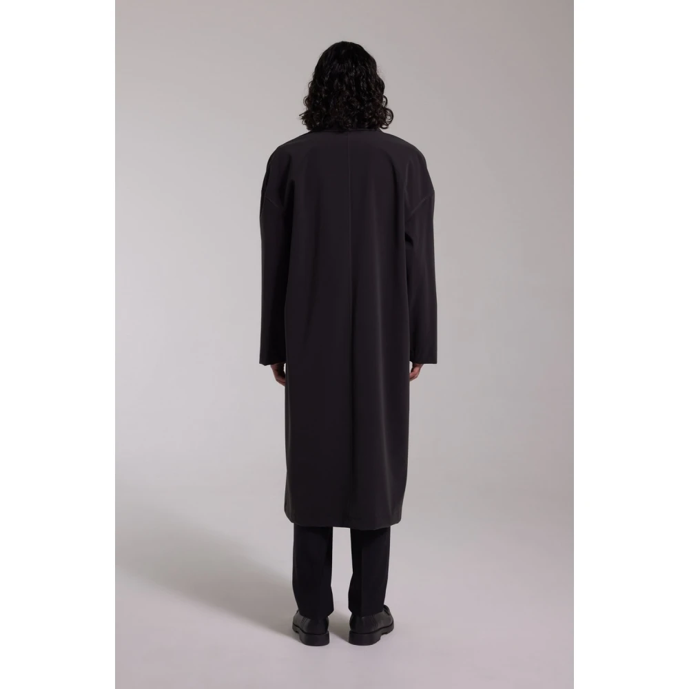 Stutterheim Mat Waterdichte Lange Regenjas Black Heren