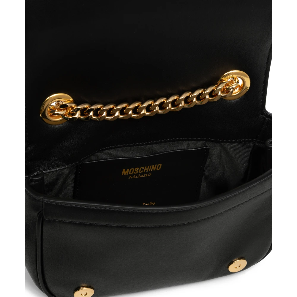Moschino Stijlvolle schoudertas met magneetsluiting Black Dames