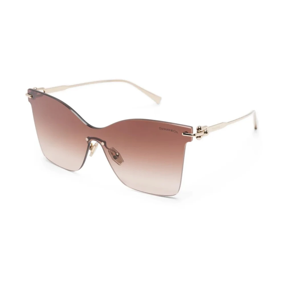 Tiffany Women's Gold/Brown Tf3103k 62123B Woman Sunglasses Metal Butterfly Normal Shaded - Image 3