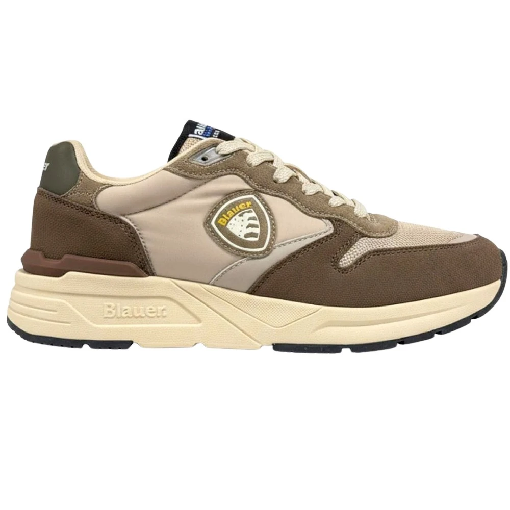 Blauer Low-top Sneakers Heren Schoenen Beige