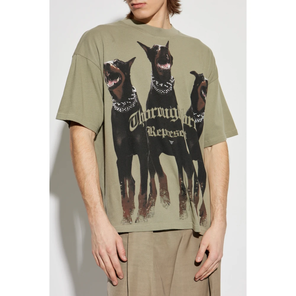 Represent T-shirt Thoroughbred Green Heren