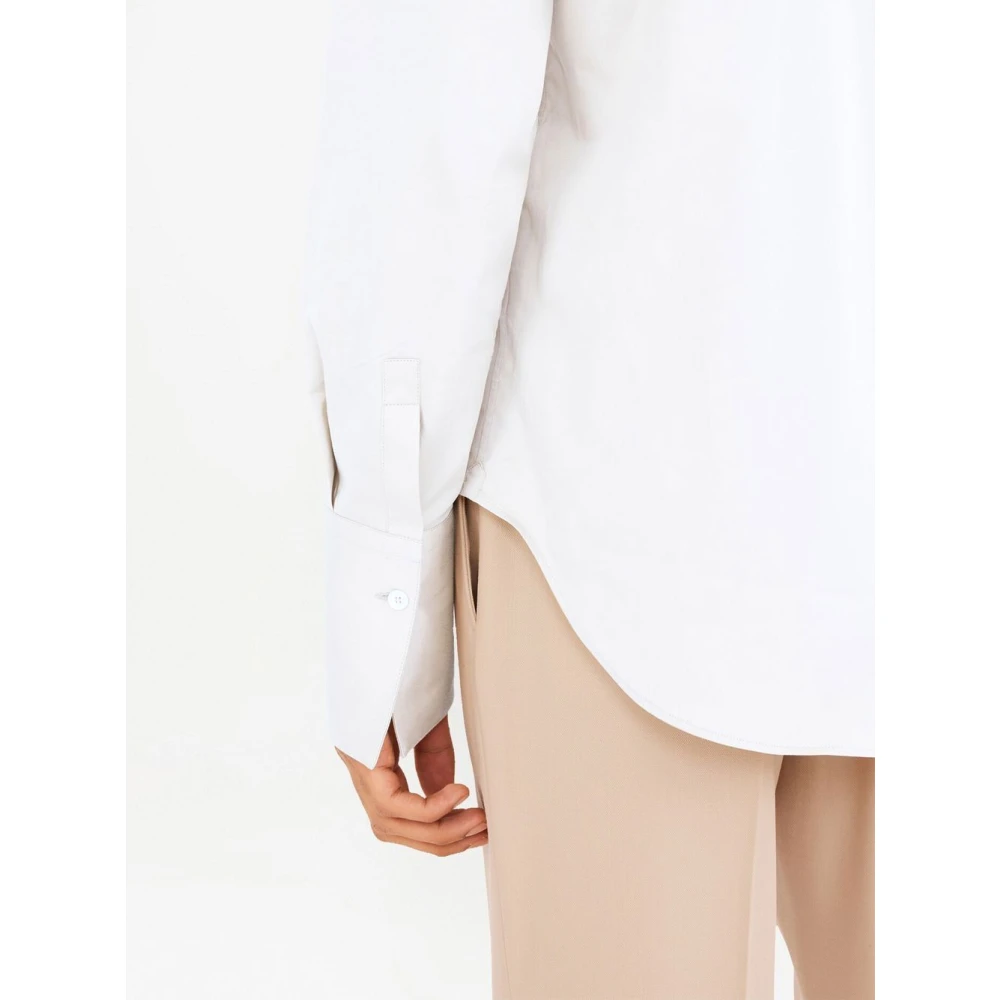 Salvatore Ferragamo Witte Overhemd met Lange Mouwen White Heren