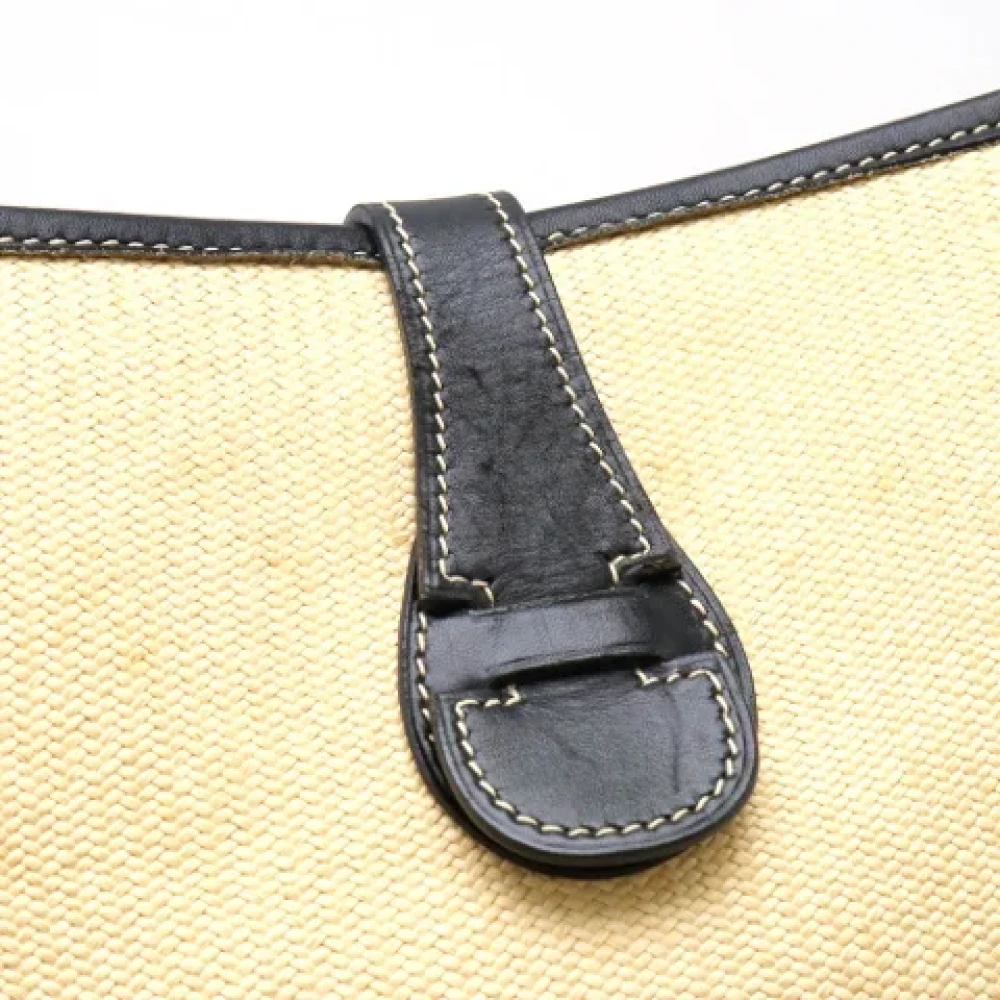 Hermès Vintage Pre-owned Leather shoulder-bags Beige Dames