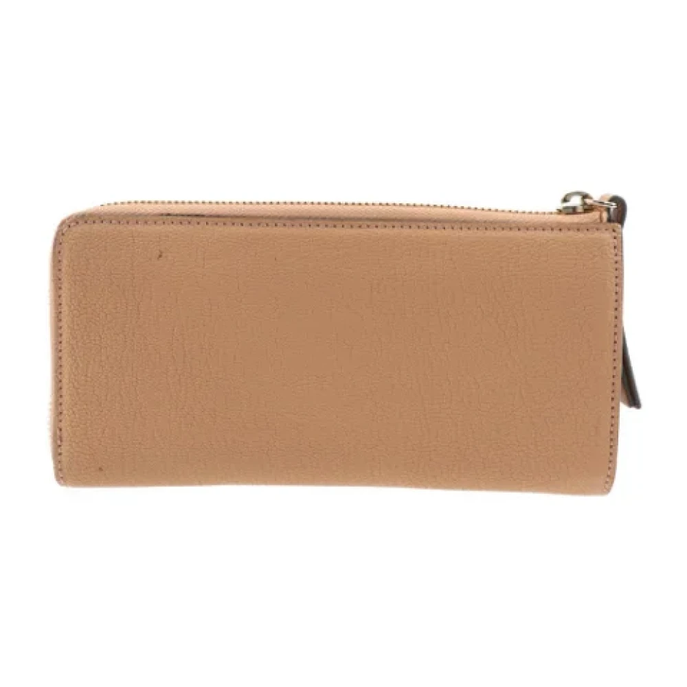 Chloé Pre-owned Leather wallets Beige Dames