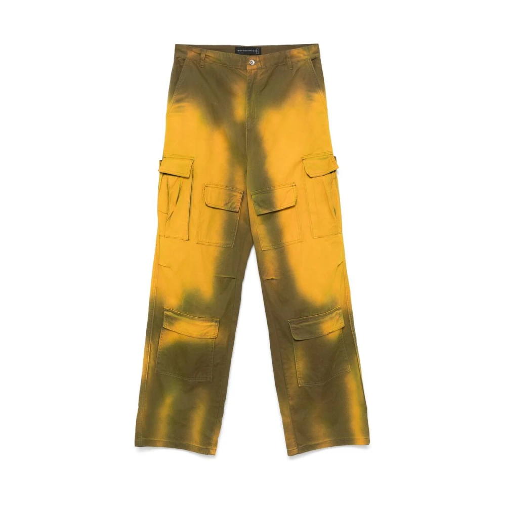 Who Decides War Cargo Twill Broek met Vervaagd Effect Yellow Heren