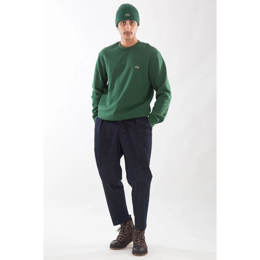 Lacoste Krokodil Fleece Sweatshirt Green Heren