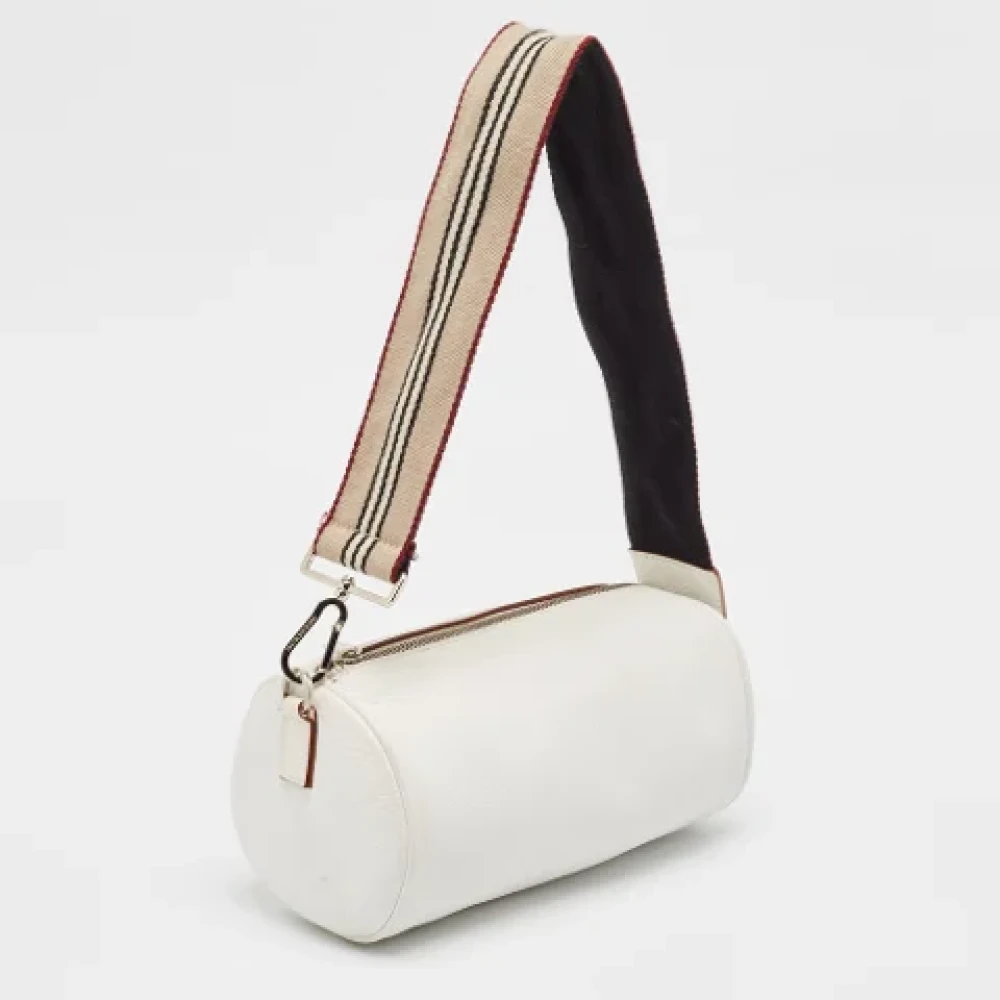 Burberry Vintage Pre-owned Leather handbags White Dames