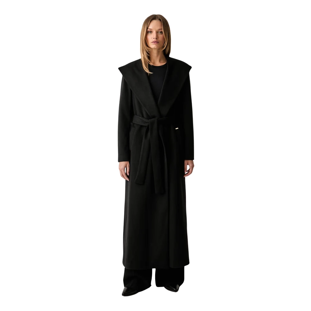 Cappotto regular lungo in panno - Immagine 2